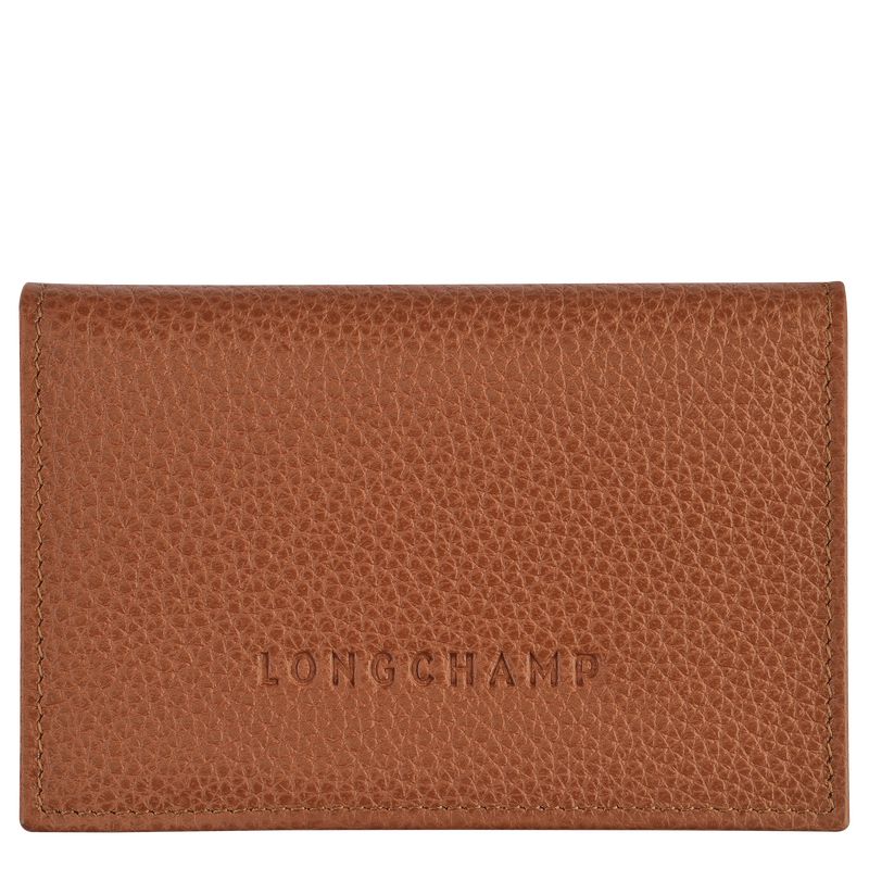 long champ Le FoulonnÉ Leather Miesten Korttikotelo Caramel | FILI7366