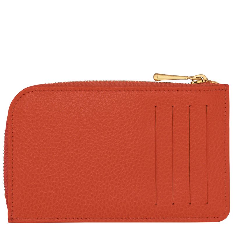 long champ Le FoulonnÉ Leather Miesten Korttikotelo Paprika | FIVR7362