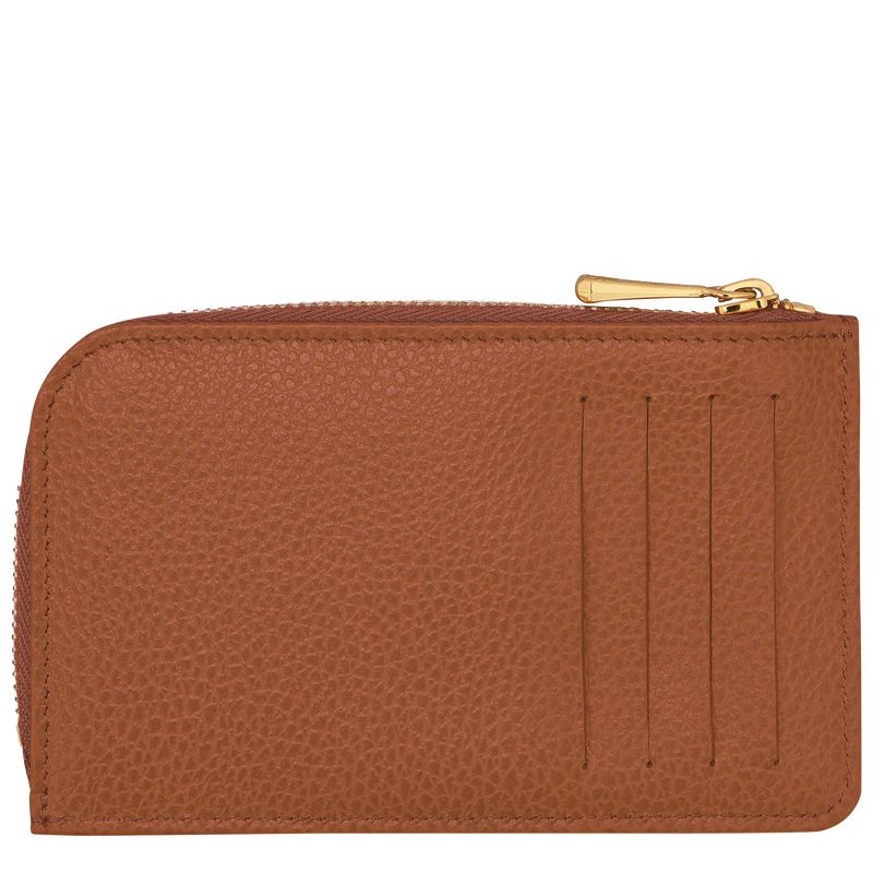 long champ Le FoulonnÉ Leather Miesten Korttikotelo Caramel | FINW7360