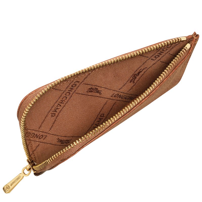 long champ Le FoulonnÉ Leather Miesten Korttikotelo Caramel | FINW7360