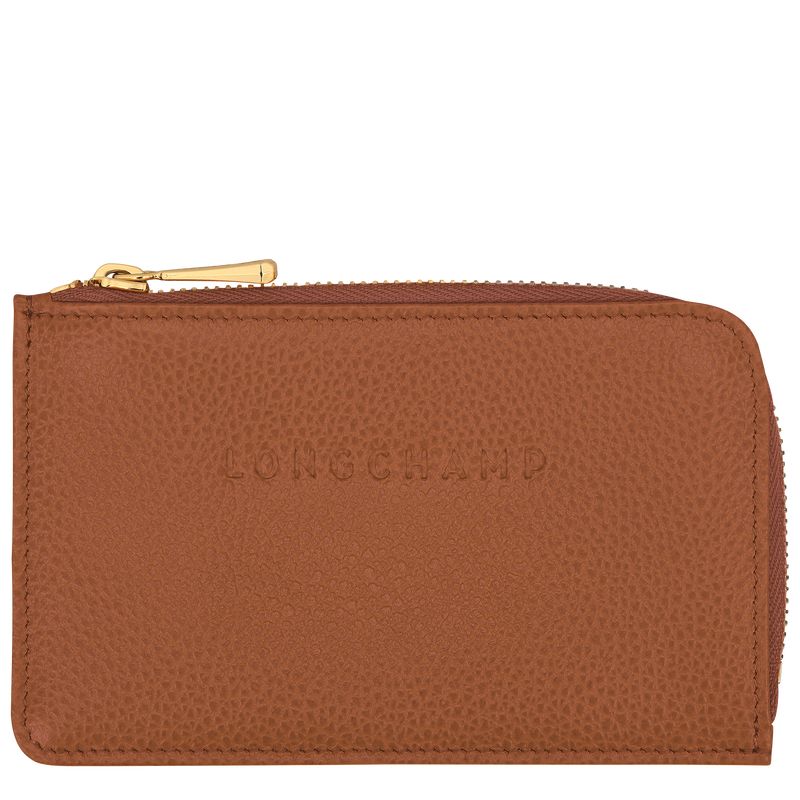 long champ Le FoulonnÉ Leather Miesten Korttikotelo Caramel | FINW7360