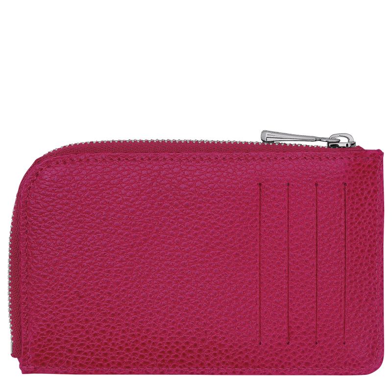 long champ Le FoulonnÉ Leather Miesten Korttikotelo Beetroot | FIMQ7358