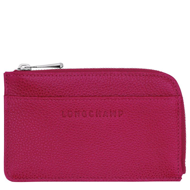 long champ Le FoulonnÉ Leather Miesten Korttikotelo Beetroot | FIMQ7358