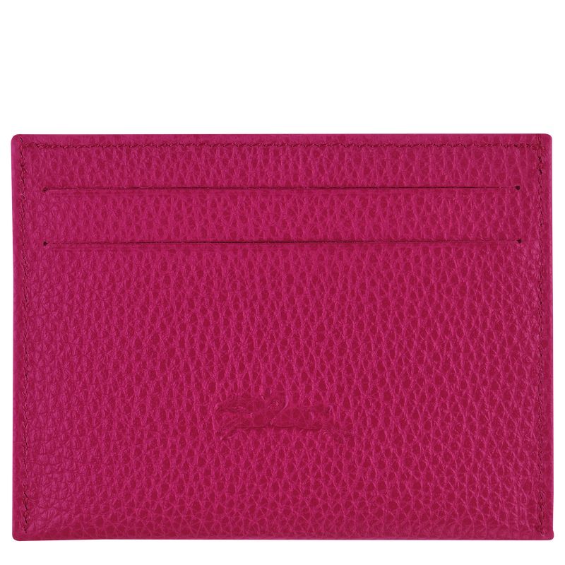 long champ Le FoulonnÉ Leather Miesten Korttikotelo Beetroot | FIBE7356