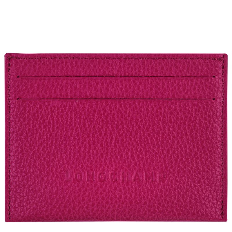 long champ Le FoulonnÉ Leather Miesten Korttikotelo Beetroot | FIBE7356