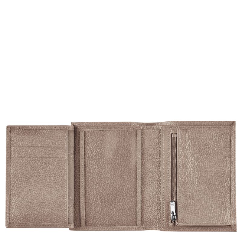 long champ Le FoulonnÉ Leather Miesten Lompakko Turtledove | FIMQ7410