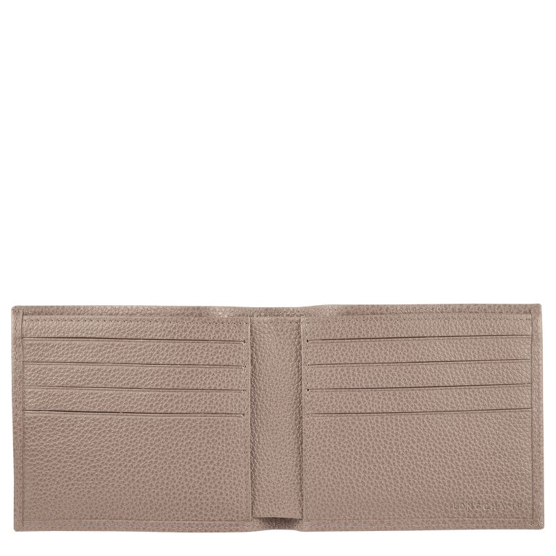 long champ Le FoulonnÉ Leather Miesten Lompakko Turtledove | FIVR7407