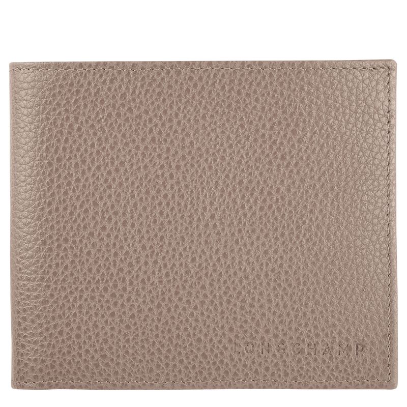 long champ Le FoulonnÉ Leather Miesten Lompakko Turtledove | FIVR7407