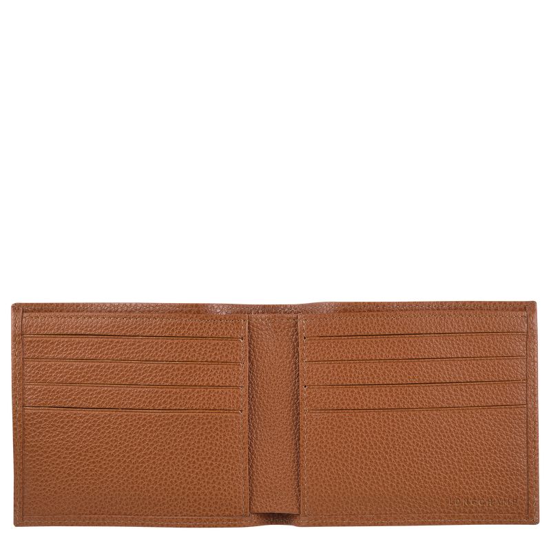 long champ Le FoulonnÉ Leather Miesten Lompakko Caramel | FICT7406