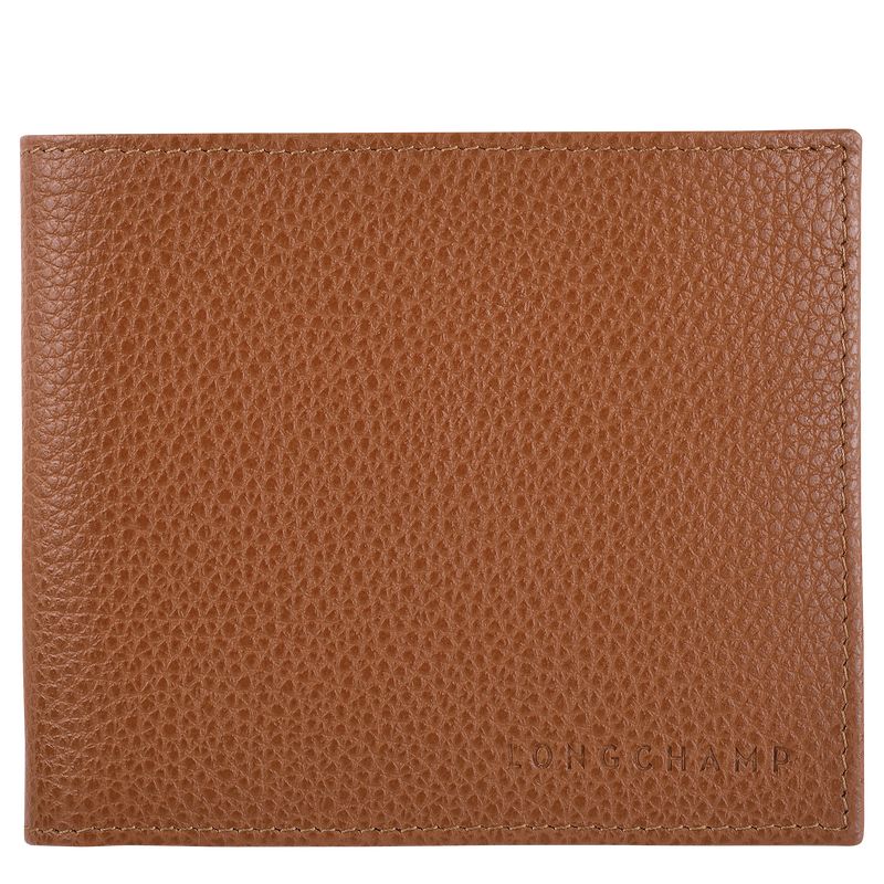 long champ Le FoulonnÉ Leather Miesten Lompakko Caramel | FICT7406