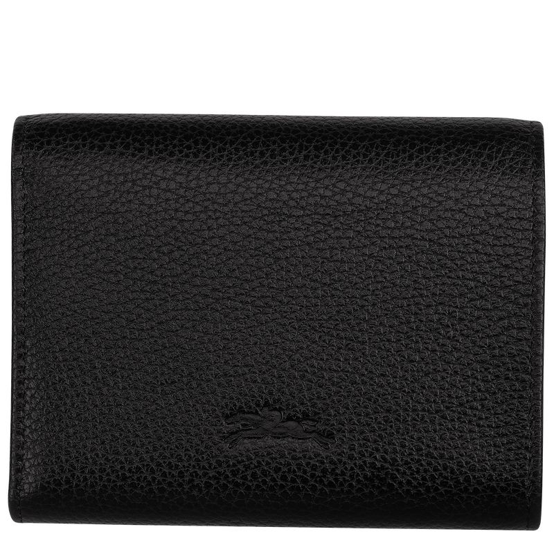 long champ Le FoulonnÉ Leather Miesten Lompakko Mustat | FIDF7397