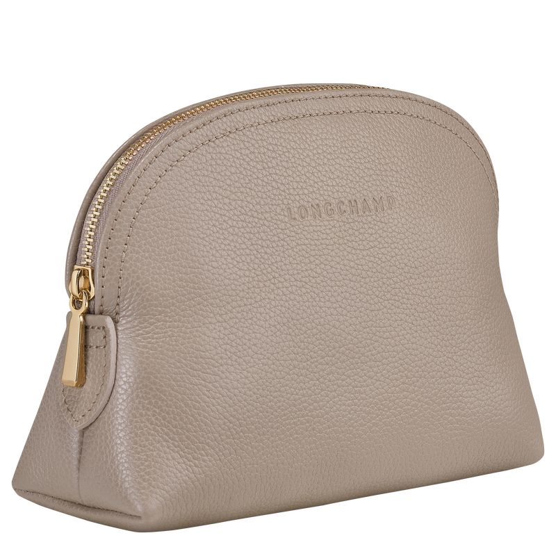 long champ Le FoulonnÉ Leather Miesten Pouches Turtledove | FISG7344