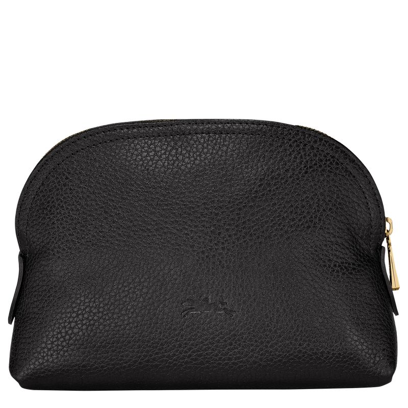 long champ Le FoulonnÉ Leather Miesten Pouches Mustat | FIOK7341