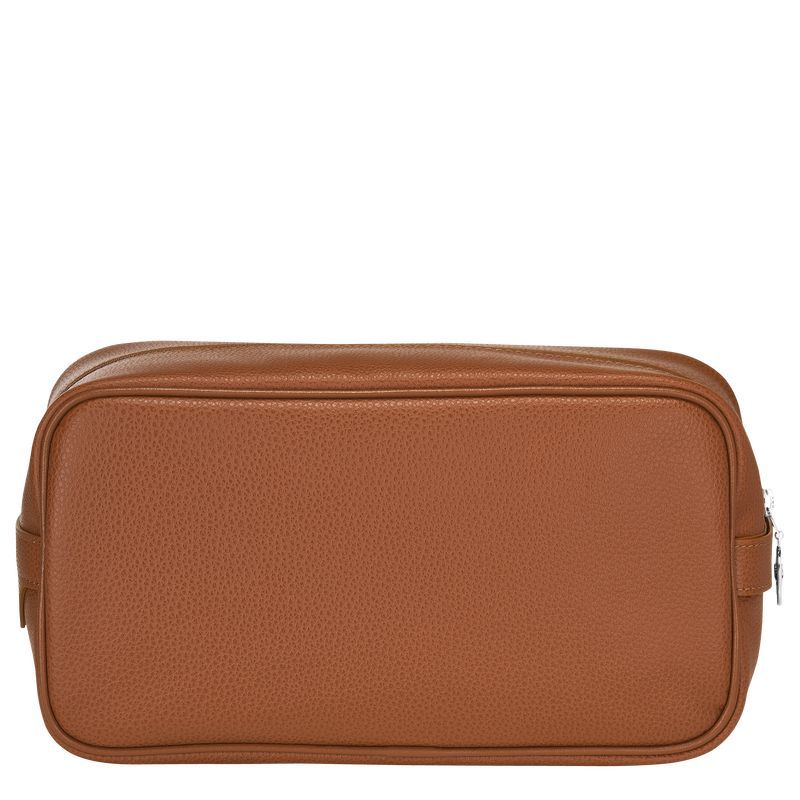 long champ Le FoulonnÉ Leather Miesten Toilettilaukku Caramel | FIMQ7151