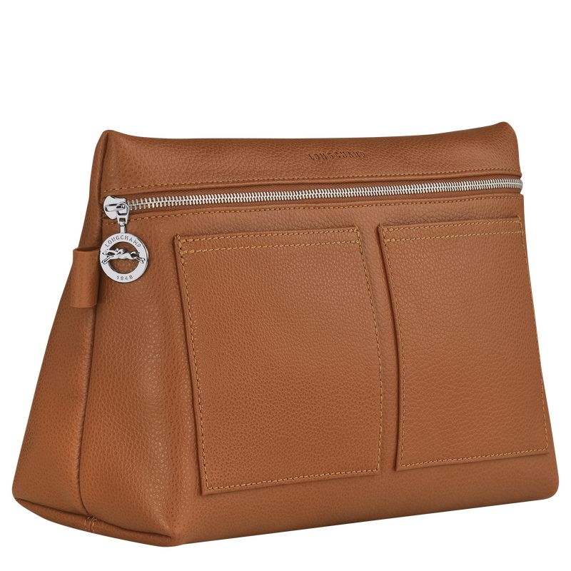 long champ Le FoulonnÉ Leather Miesten Toilettilaukku Caramel | FINW7149