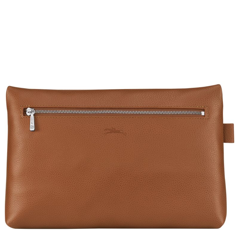 long champ Le FoulonnÉ Leather Miesten Toilettilaukku Caramel | FINW7149