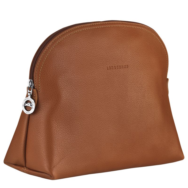 long champ Le FoulonnÉ Leather Miesten Toilettilaukku Caramel | FIXY7145