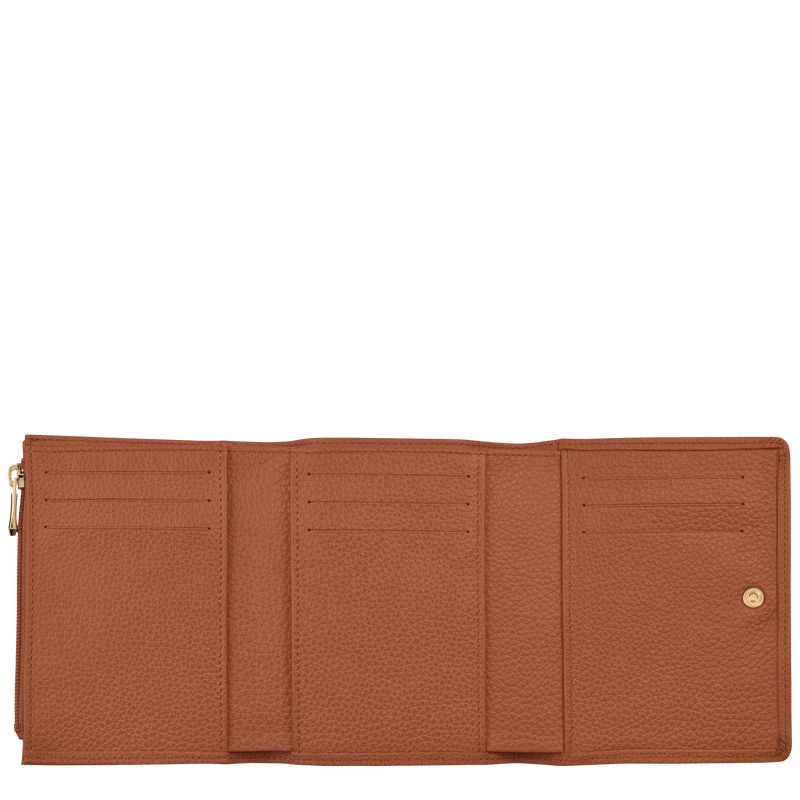 long champ Le FoulonnÉ Leather Naisten Lompakko Caramel | FIIL8573