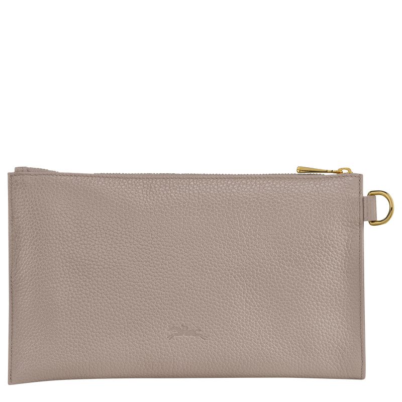 long champ Le FoulonnÉ Leather Naisten Pouches Turtledove | FISG8725