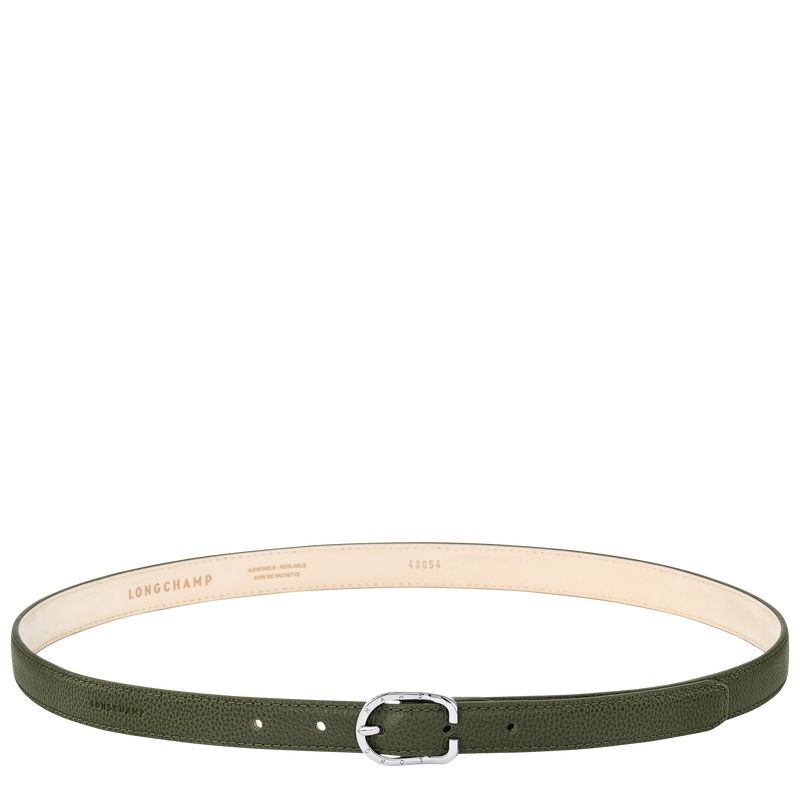 long champ Le FoulonnÉ Leather Naisten Vyö Khaki | FIGS8046