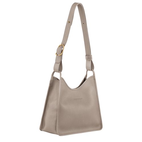 long champ Le FoulonnÉ M Hobo Leather Naisten Olkalaukku Turtledove | FIGS8826