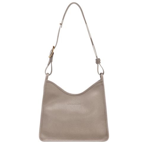 long champ Le FoulonnÉ M Hobo Leather Naisten Olkalaukku Turtledove | FIGS8826