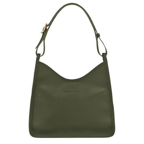 long champ Le FoulonnÉ M Hobo Leather Naisten Olkalaukku Khaki | FIRV8785