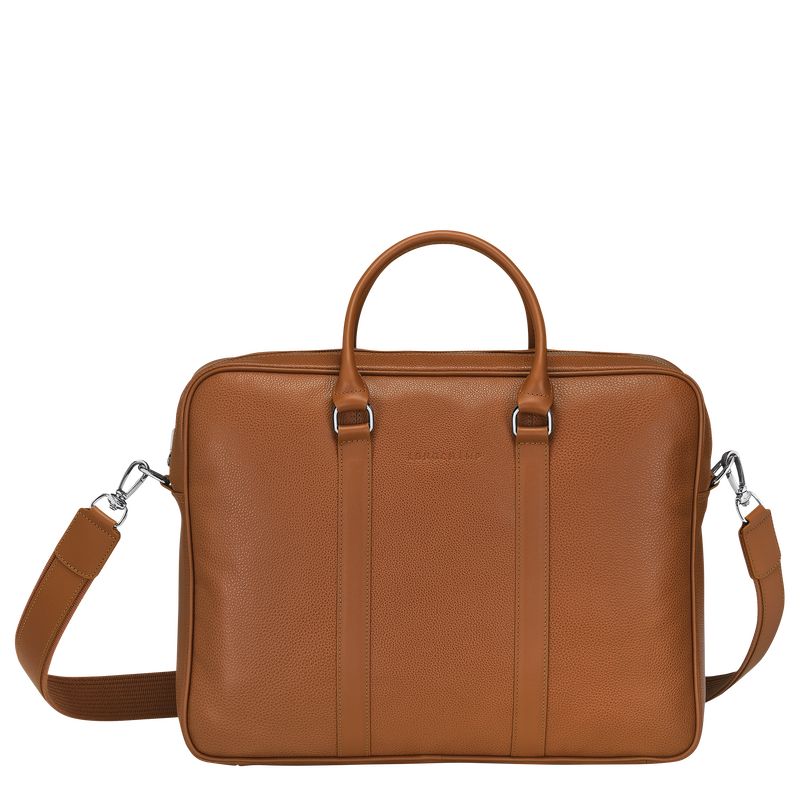 long champ Le FoulonnÉ M Leather Miesten Salkku Caramel | FIHA7629