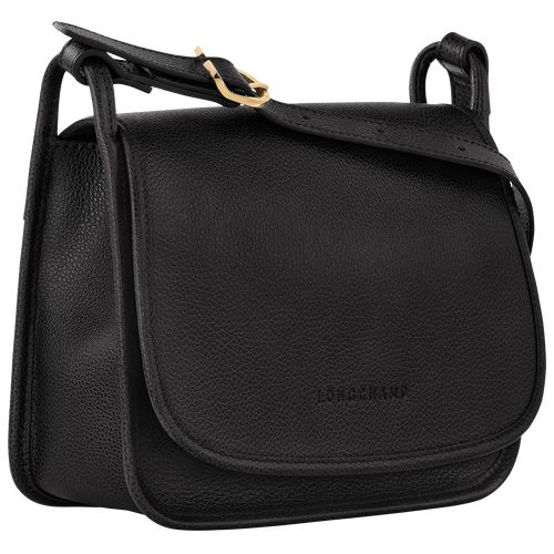 long champ Le FoulonnÉ M Leather Naisten Crossbody Laukut Mustat | FIMQ8919