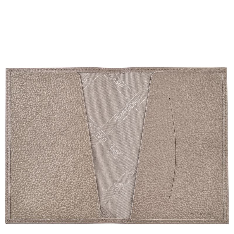 long champ Le FoulonnÉ Passport cover Leather Naisten Asusteet Turtledove | FISG8228