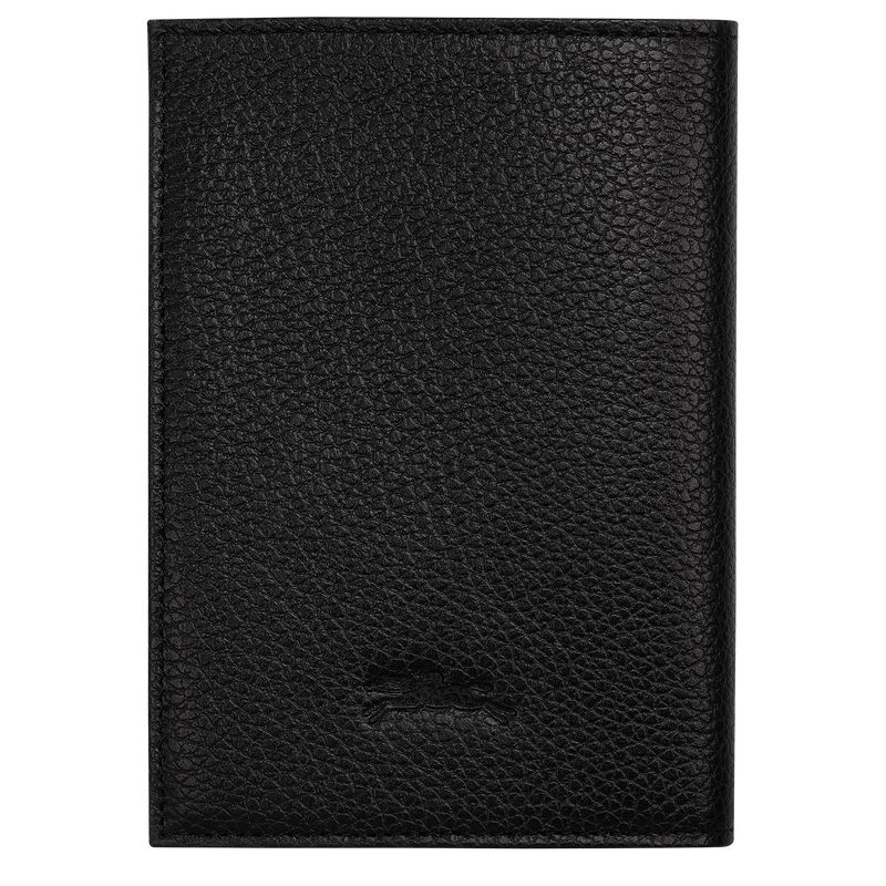 long champ Le FoulonnÉ Passport cover Leather Naisten Asusteet Mustat | FIOK8225