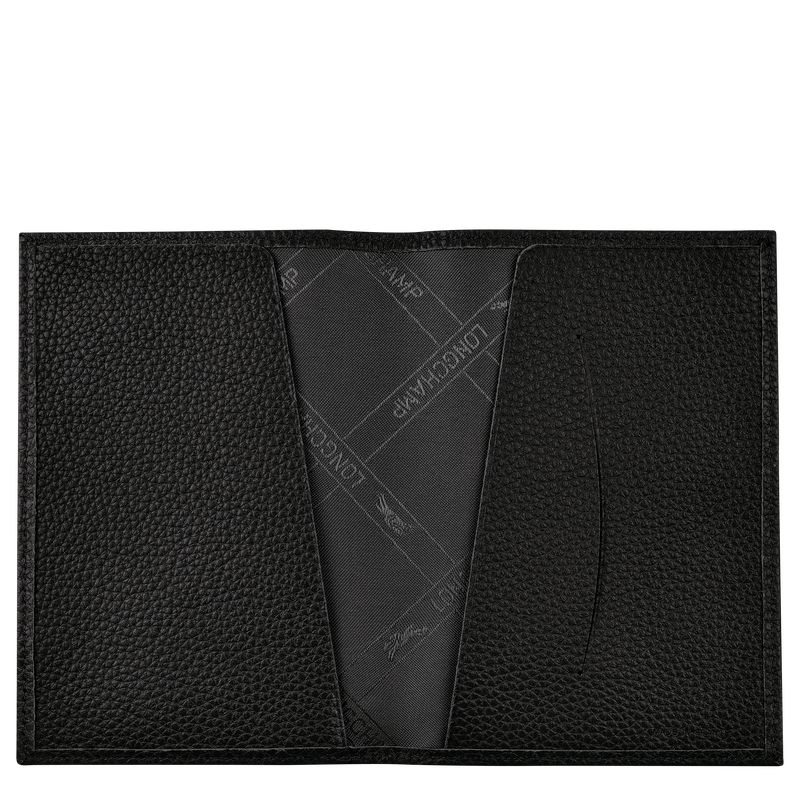 long champ Le FoulonnÉ Passport cover Leather Naisten Asusteet Mustat | FIOK8225