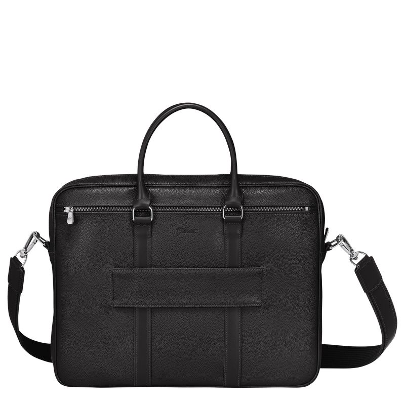 long champ Le FoulonnÉ S Leather Miesten Salkku Mustat | FIZU7625