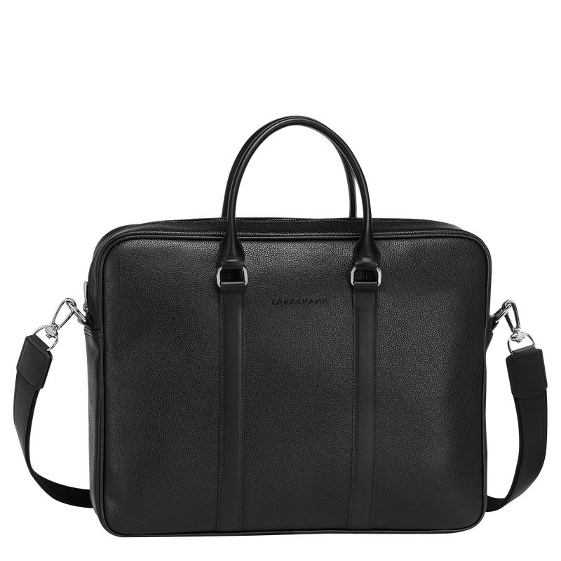 long champ Le FoulonnÉ S Leather Miesten Salkku Mustat | FIZU7625