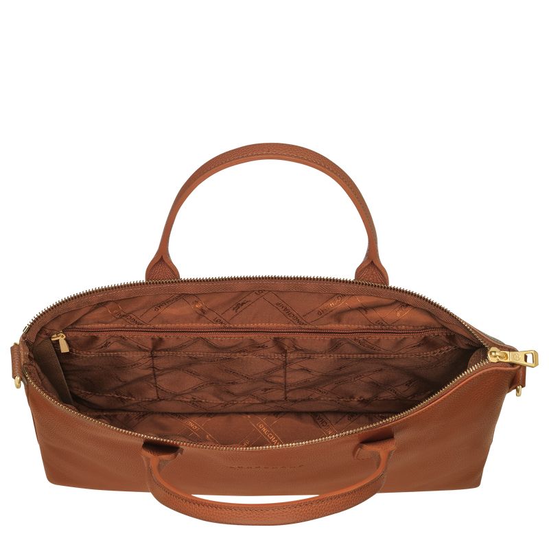 long champ Le FoulonnÉ S Leather Miesten Salkku Caramel | FIMQ7618