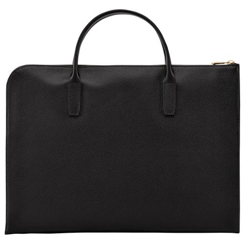 long champ Le FoulonnÉ S Leather Miesten Salkku Mustat | FICT7614