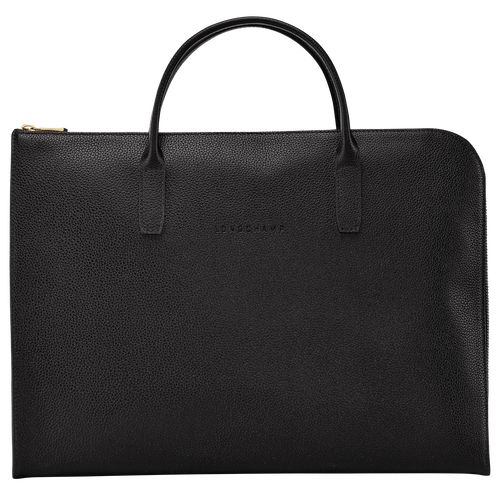 long champ Le FoulonnÉ S Leather Miesten Salkku Mustat | FICT7614