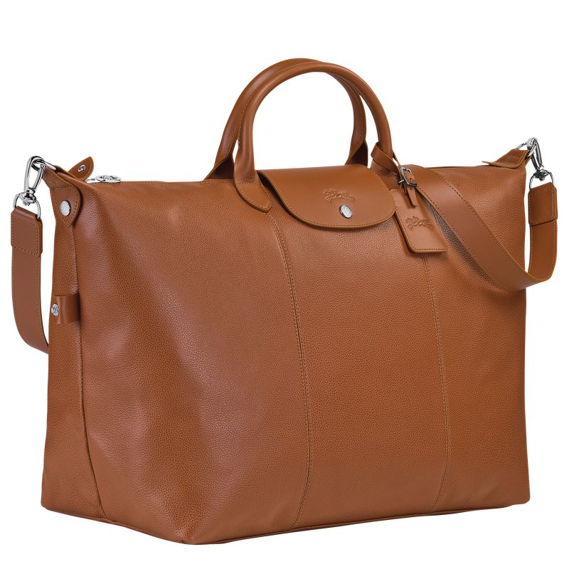 long champ Le FoulonnÉ S Leather Miesten Matkakassit Caramel | FIRV7225