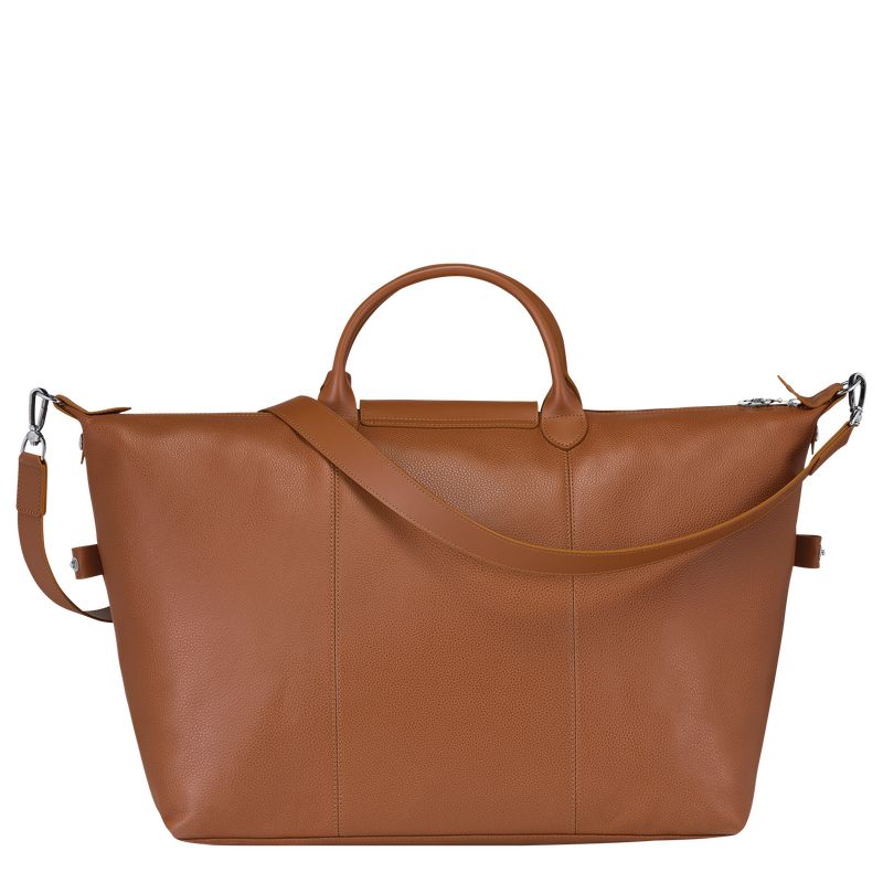 long champ Le FoulonnÉ S Leather Miesten Matkakassit Caramel | FIRV7225