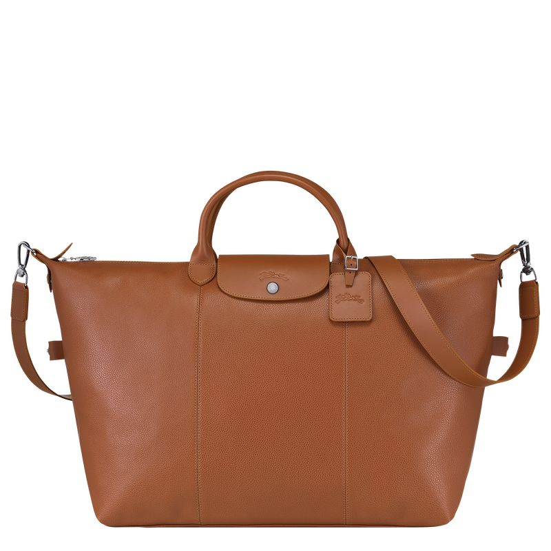 long champ Le FoulonnÉ S Leather Miesten Matkakassit Caramel | FIRV7225