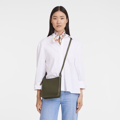 long champ Le FoulonnÉ S Leather Naisten Crossbody Laukut Khaki | FIKO8927