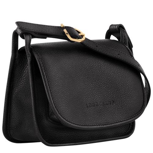 long champ Le FoulonnÉ S Leather Naisten Crossbody Laukut Mustat | FIVR8915