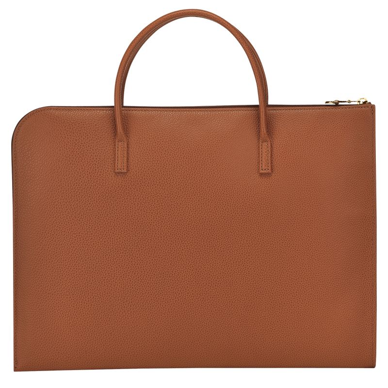 long champ Le FoulonnÉ S Leather Naisten Salkku Caramel | FIMQ8658