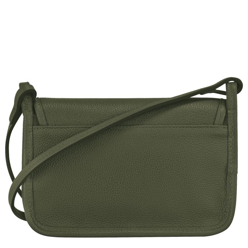 long champ Le FoulonnÉ XS Clutch Leather Naisten Crossbody Laukut Khaki | FIFD9010