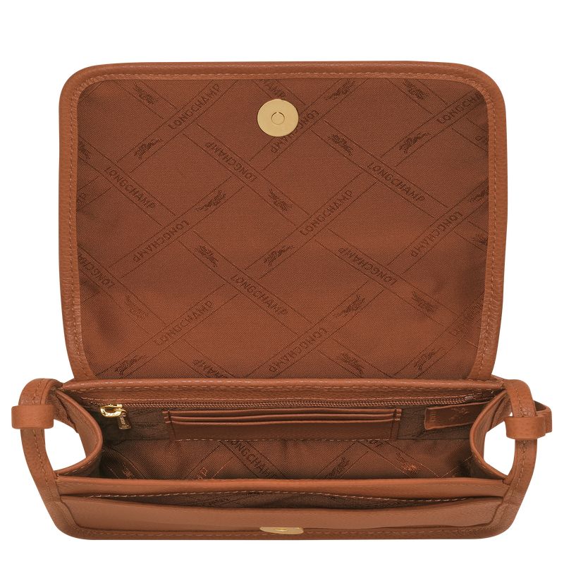 long champ Le FoulonnÉ XS Clutch Leather Naisten Crossbody Laukut Caramel | FISG9008