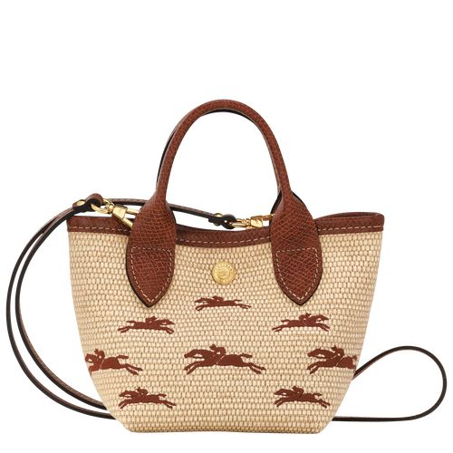 long champ Le Panier Pliage XS Basket Canvas Naisten Mini Laukut Ruskea | FIJP9273