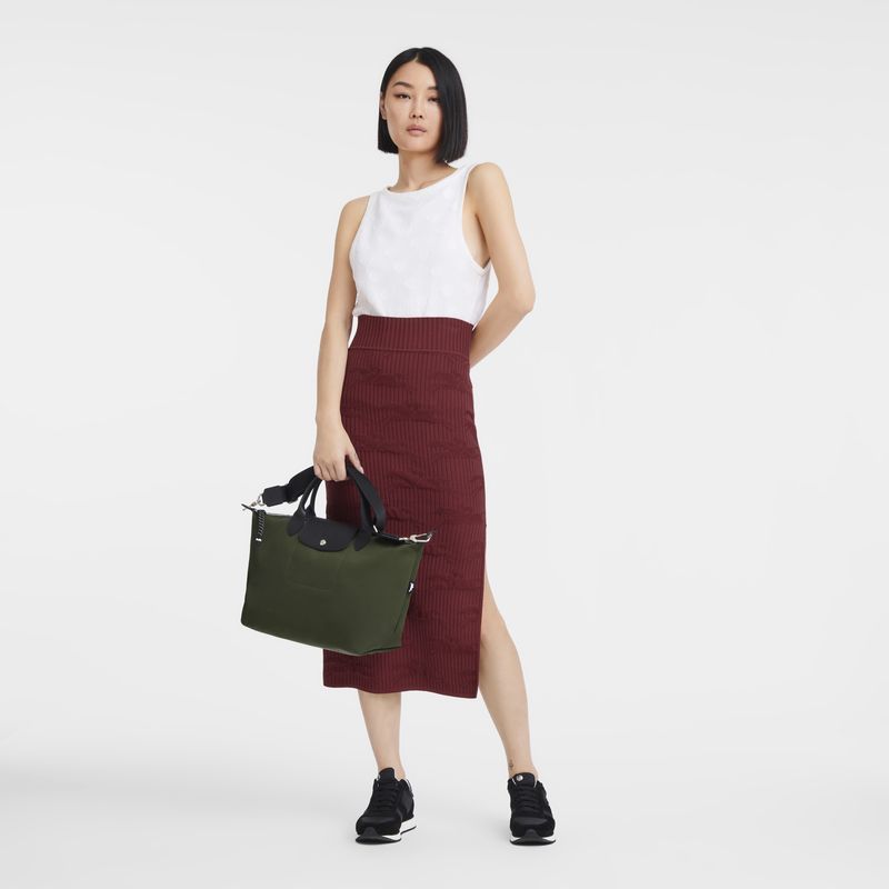 long champ Le Pliage Energy L Recycled canvas Miesten Käsilaukku Khaki | FIIL7496