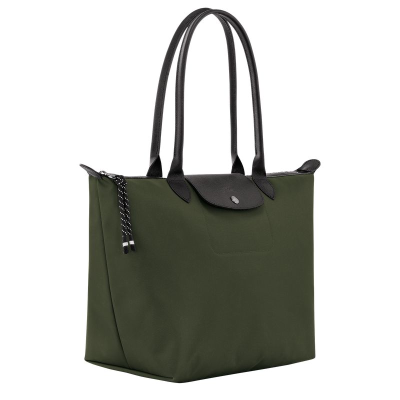 long champ Le Pliage Energy L Tote Recycled canvas Naisten Olkalaukku Khaki | FIUZ8899