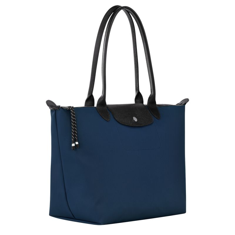 long champ Le Pliage Energy L Tote Recycled canvas Naisten Olkalaukku Laivastonsininen | FIRV8896