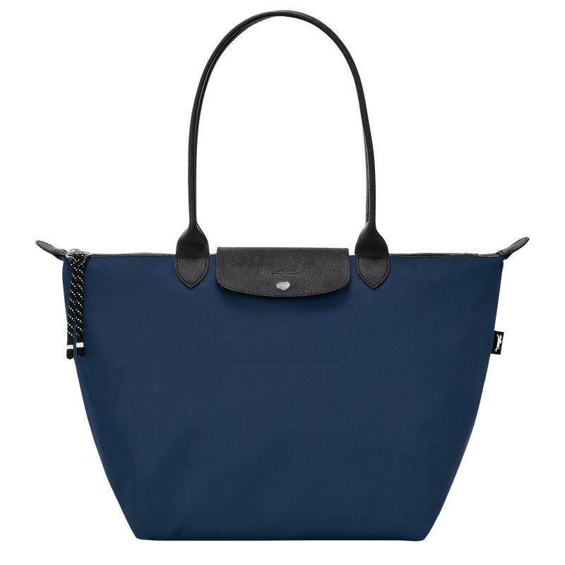 long champ Le Pliage Energy L Tote Recycled canvas Naisten Olkalaukku Laivastonsininen | FIRV8896